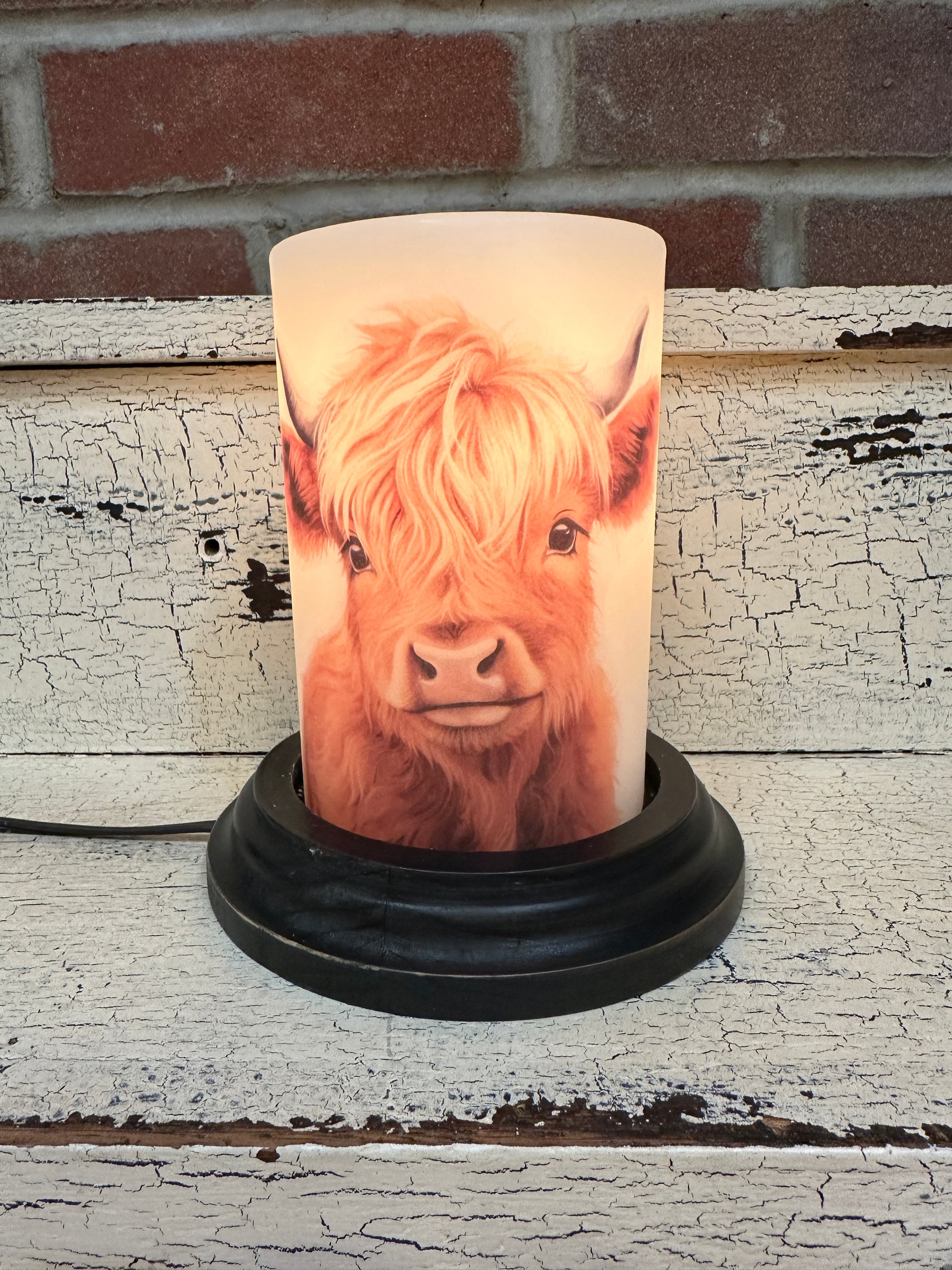 Beau Highland Cow Candle Sleeve