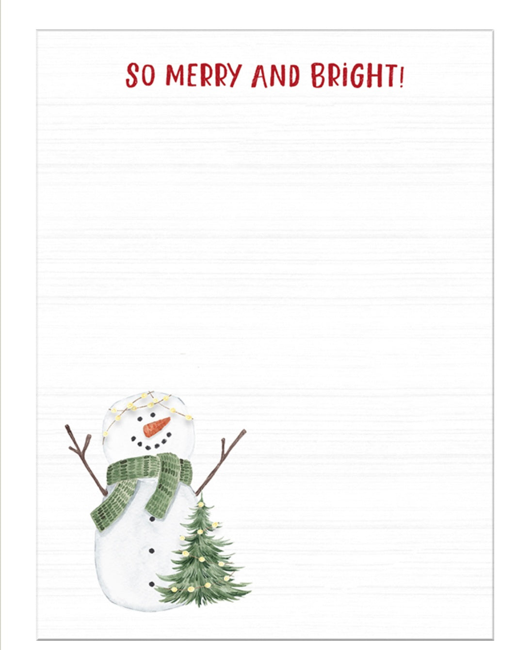 Merry & Bright Notepad by