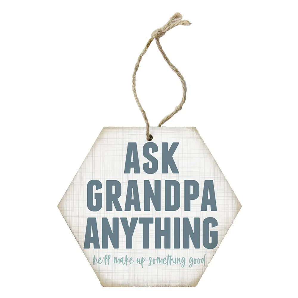 Ask Grandpa Anything Ornament