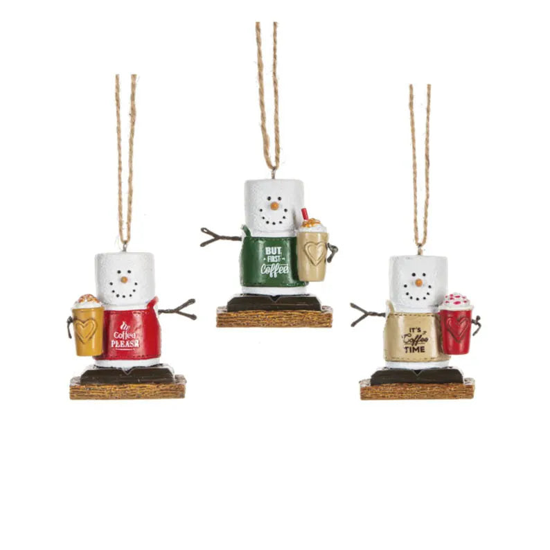 S’mores Barista Coffee Ornament - 3 Styles