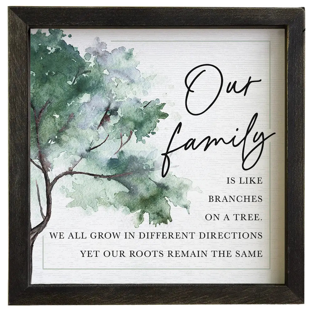 Our Family Tree Framed Sign