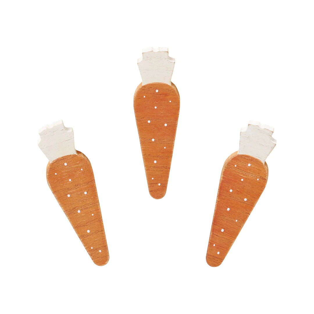 Mini Orange Carrots - Set of 3