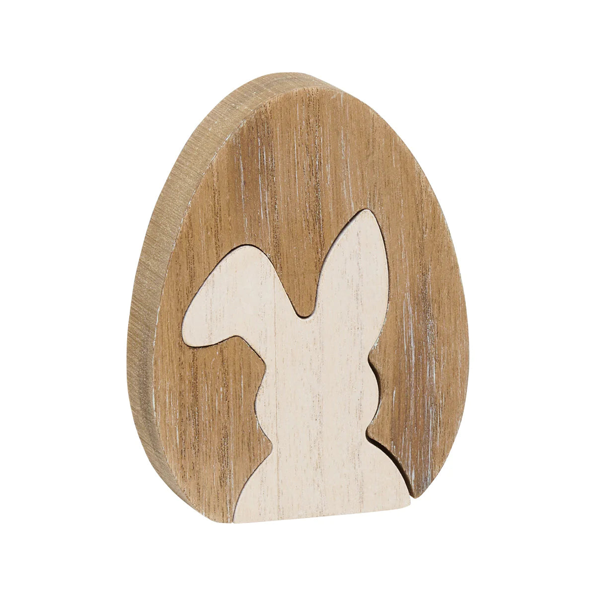 Wood Plank Bunny Egg