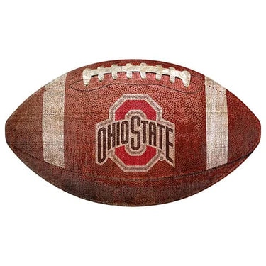 Ohio State Football Shaped Sign