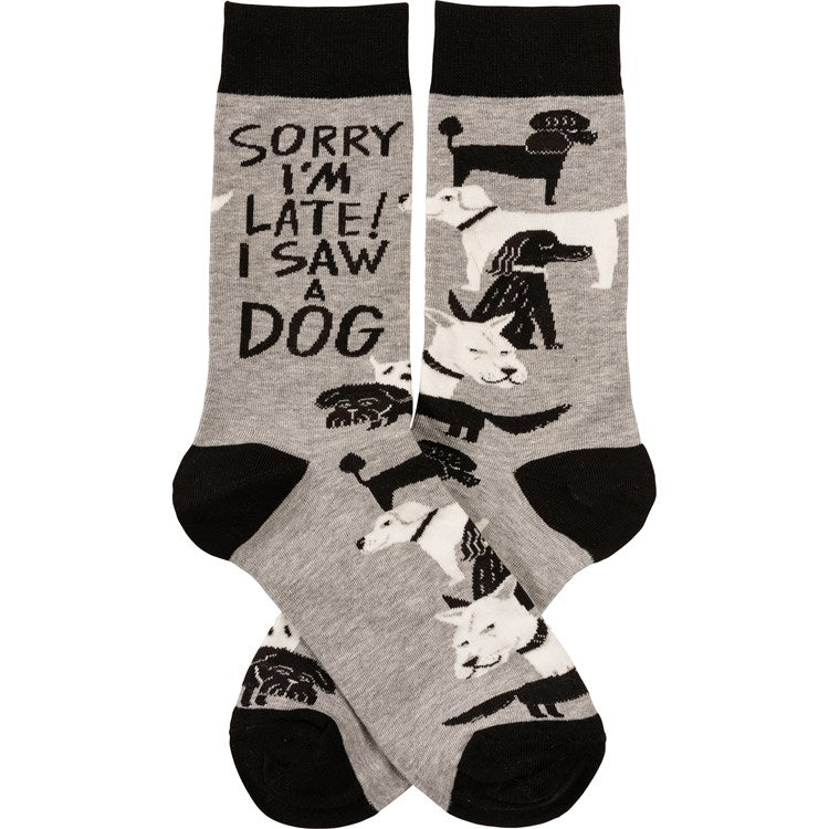 Saw A Dog Socks