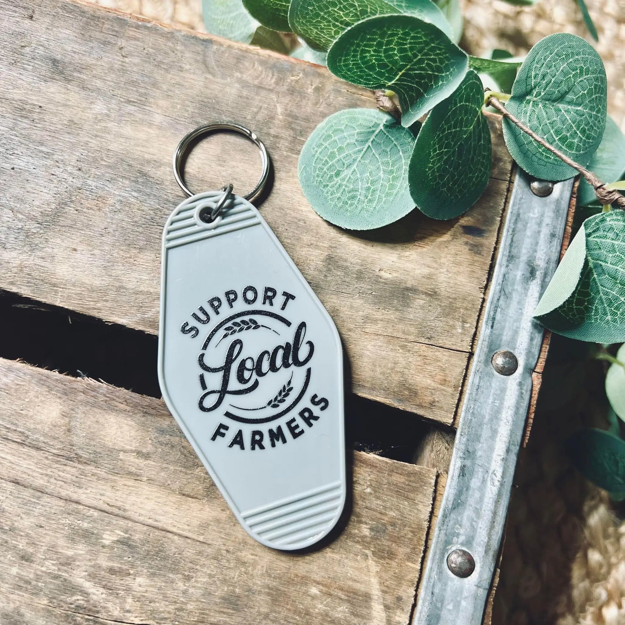 Support Local Farmers Keychain