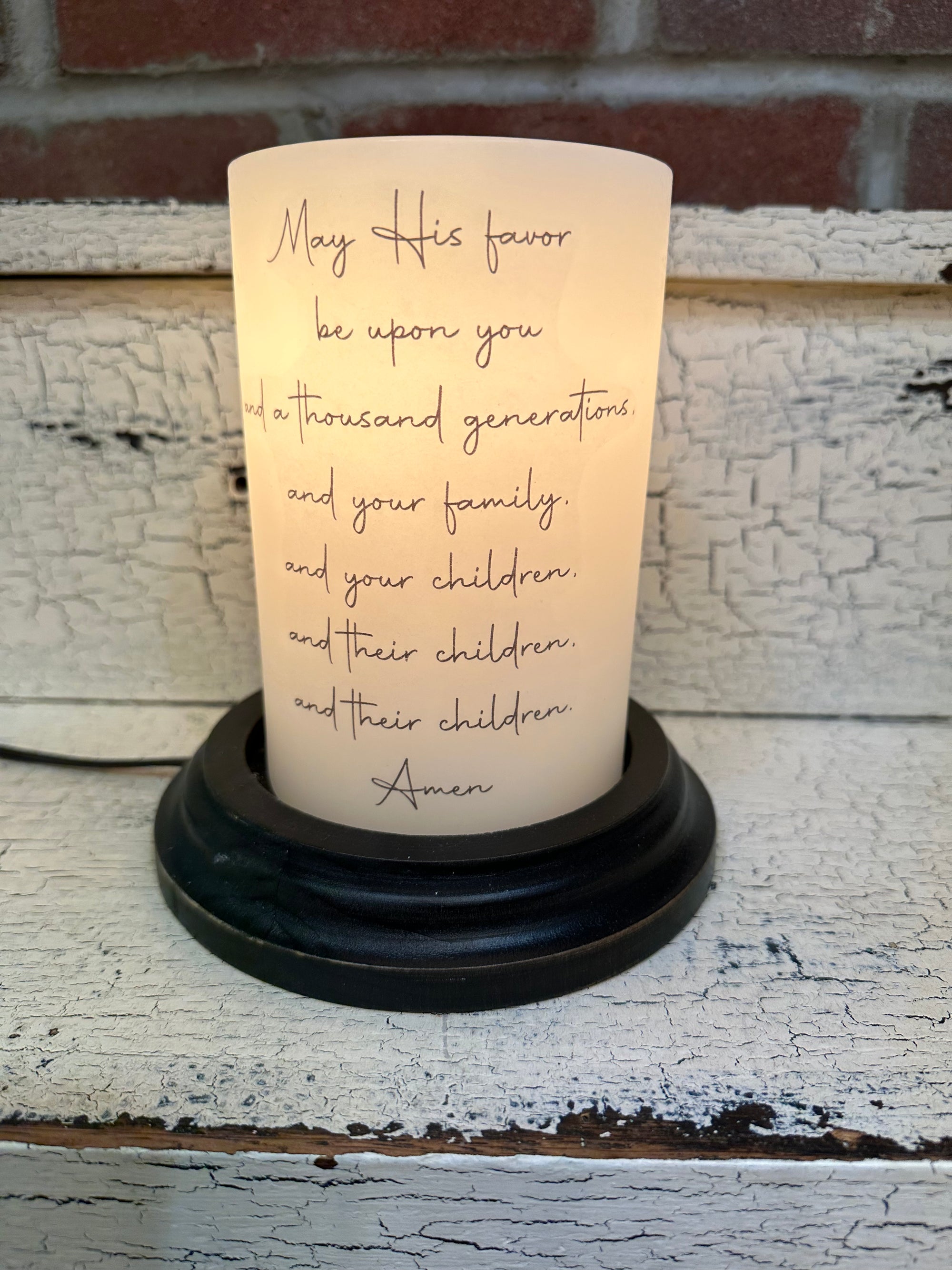 The Blessing Quote Candle Sleeve