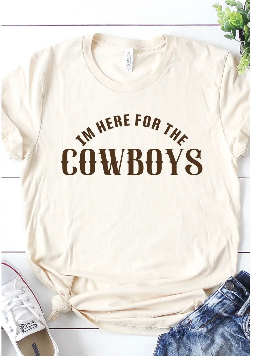 Here for the Cowboys Graphic Tee