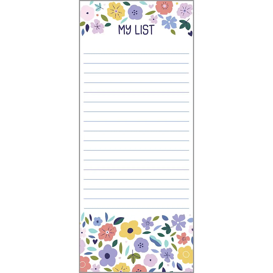 Sweet Purple Flowers List Pad