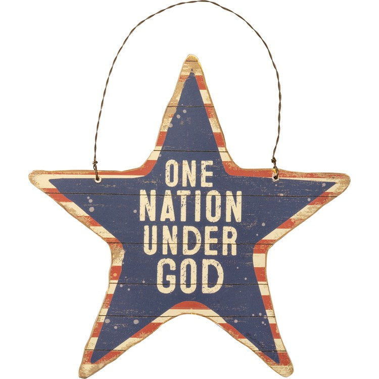 One Nation Under God Hanging Star