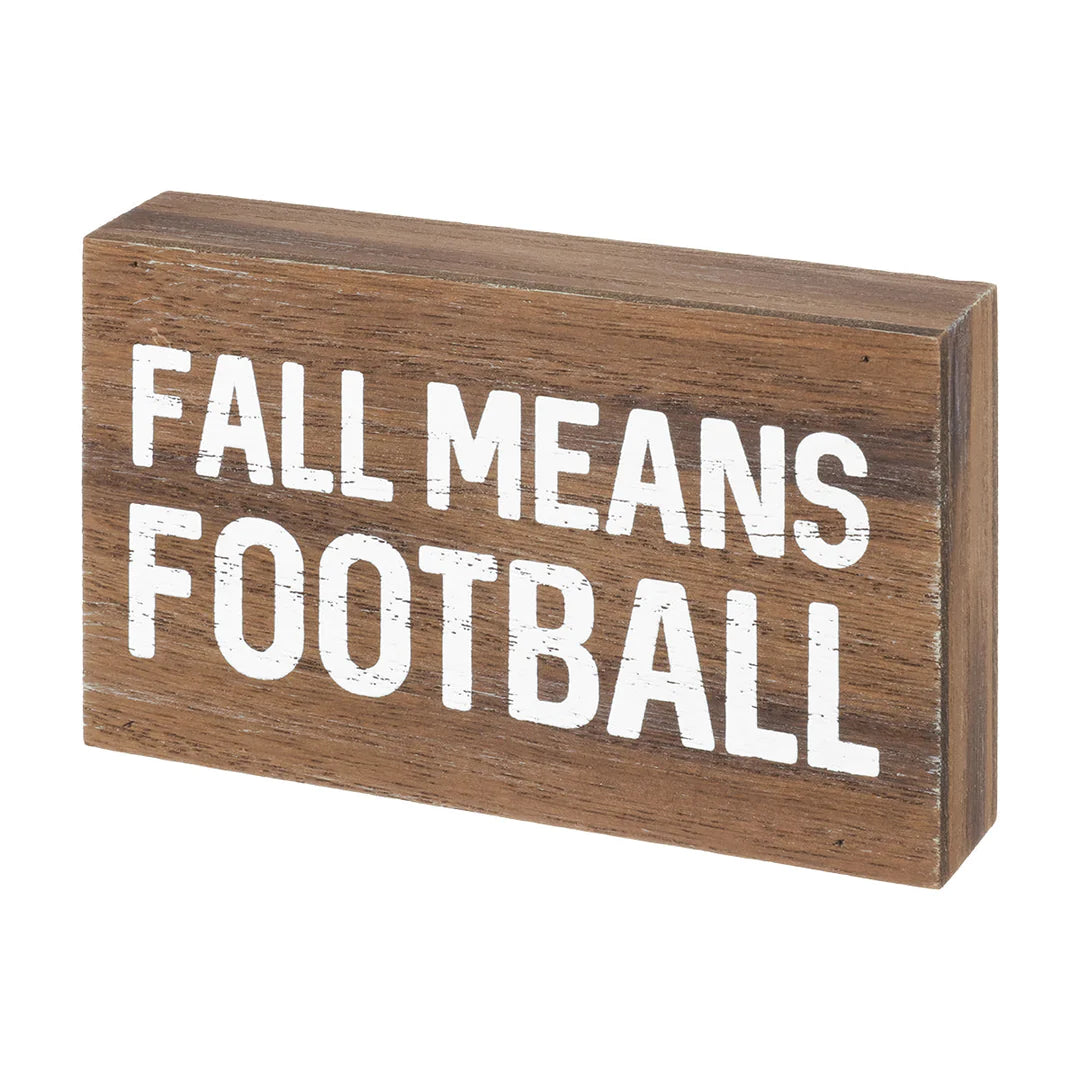 Fall Means Football Block