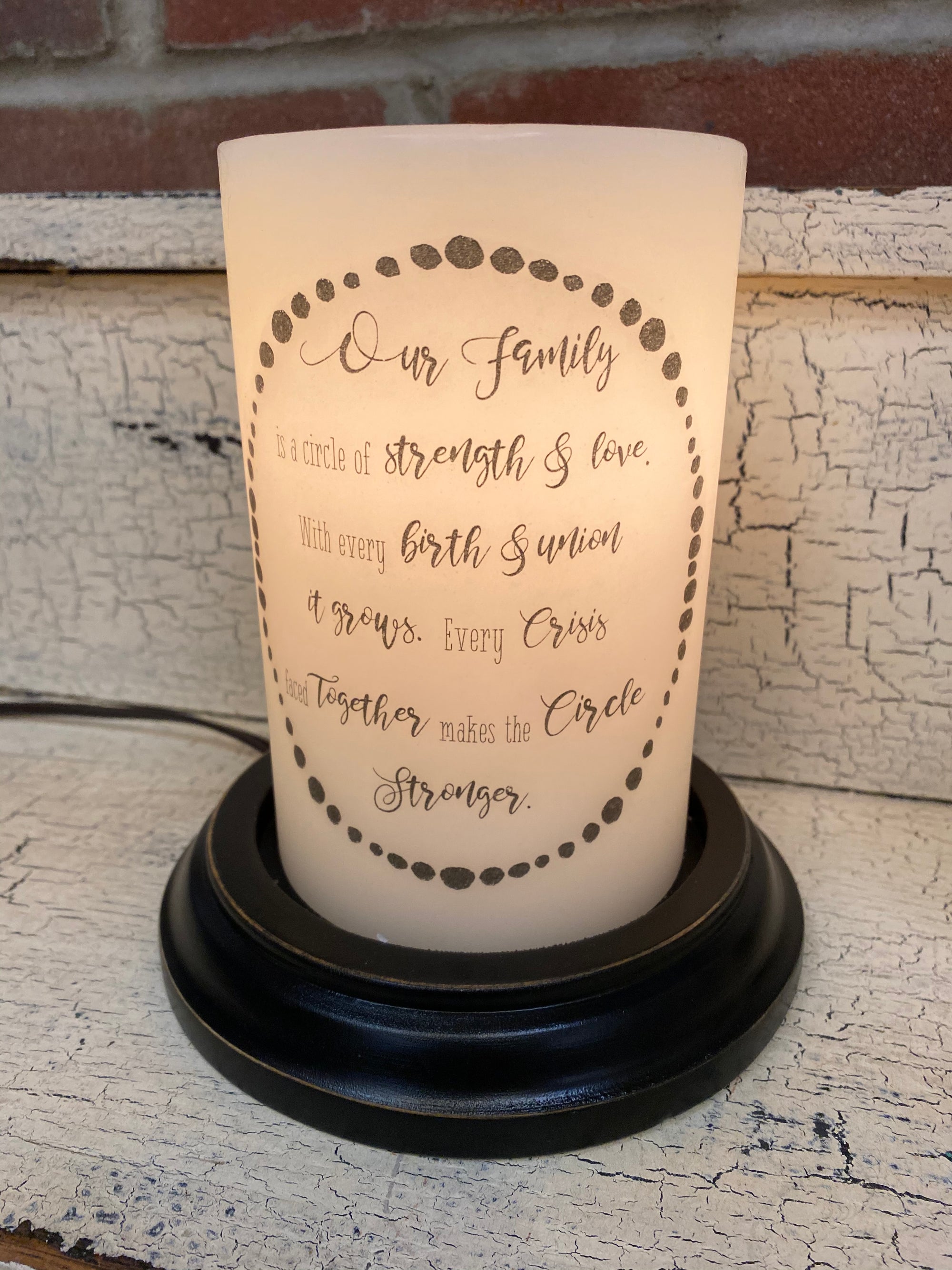 Family Circle Candle Sleeve
