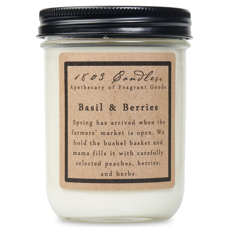 Basil & Berries Soy Candle 14 oz