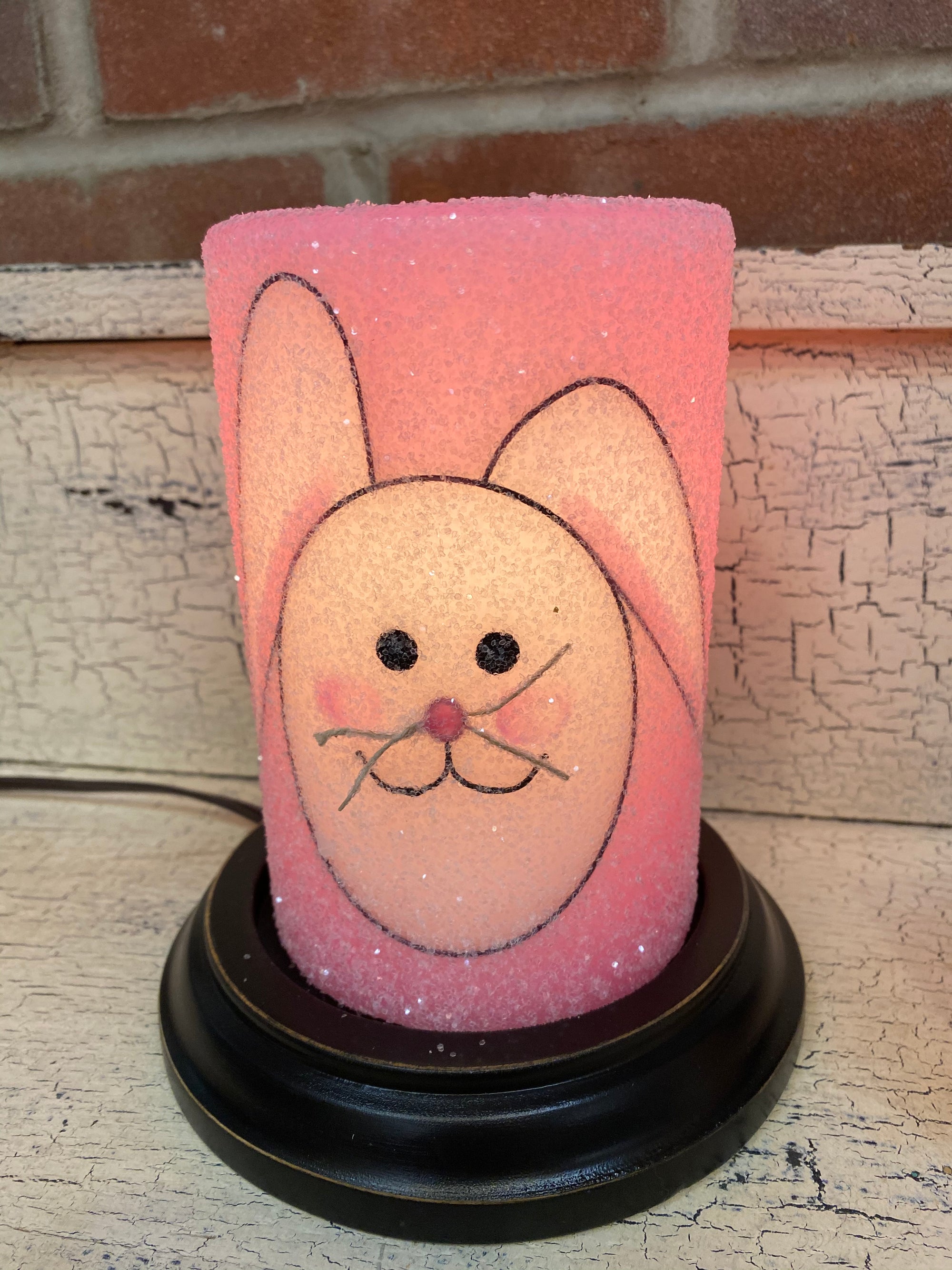 Pink Bunny Candle Sleeve