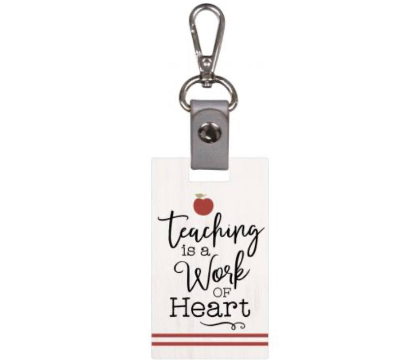 Teaching Work of Heart Keychain