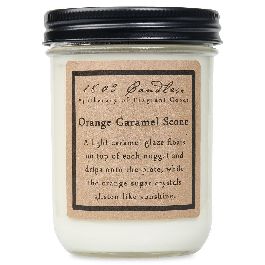 Orange Caramel Scone Soy Jar (14 oz)