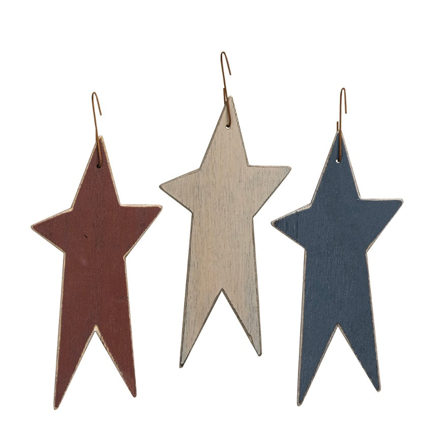 Primitive Star Ornaments - Set of 3