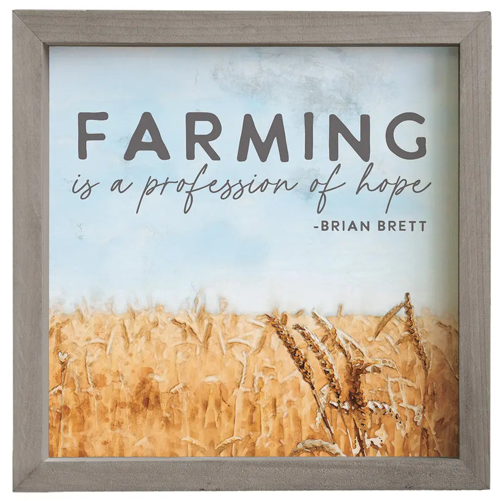 Farming - Profession of Hope Framed Sign