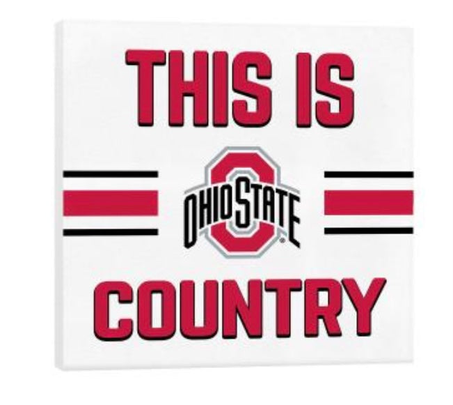 Ohio State Country Canvas Sign