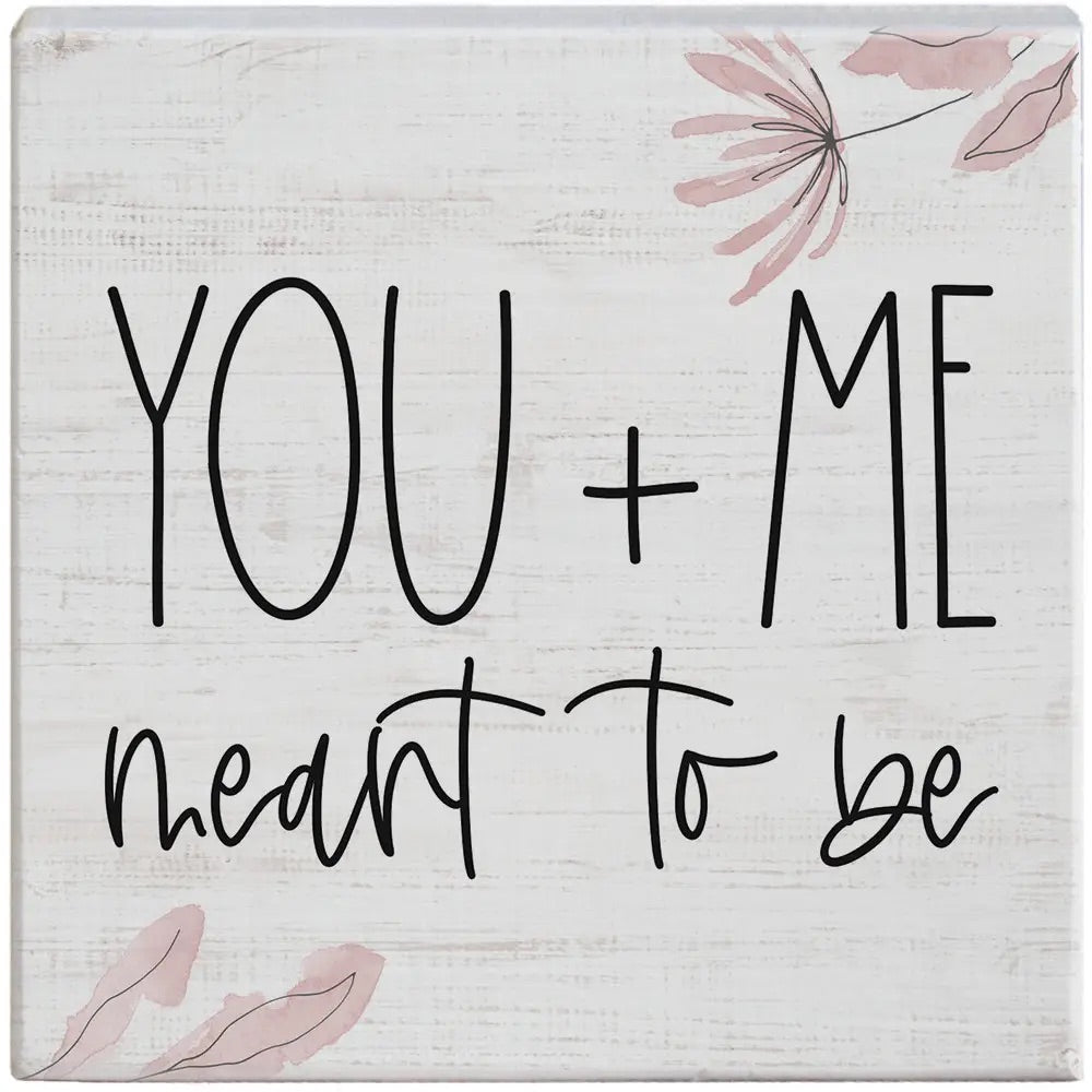 You + Me Wood Sign