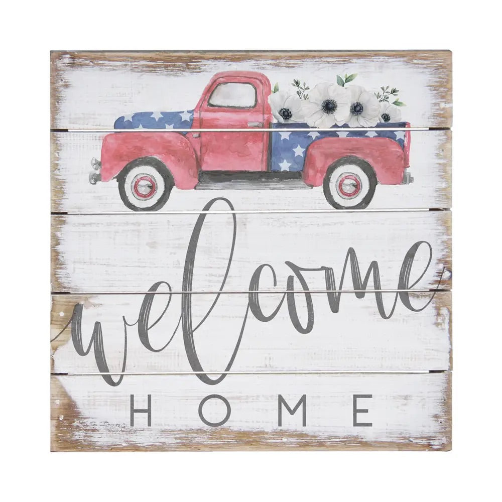 Welcome Home Truck Pallet Sign - Large