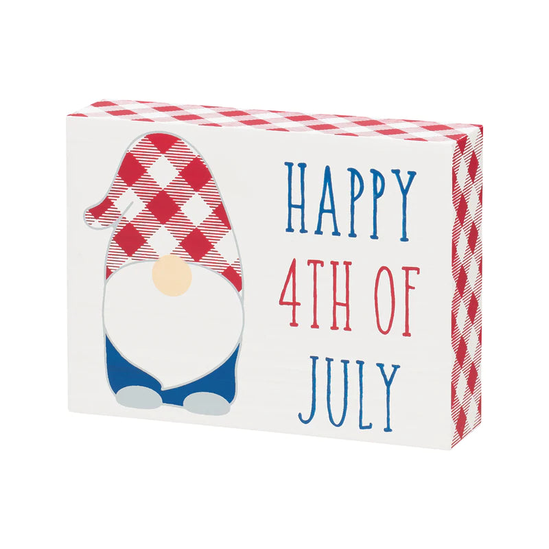 4th of July Gnome Block