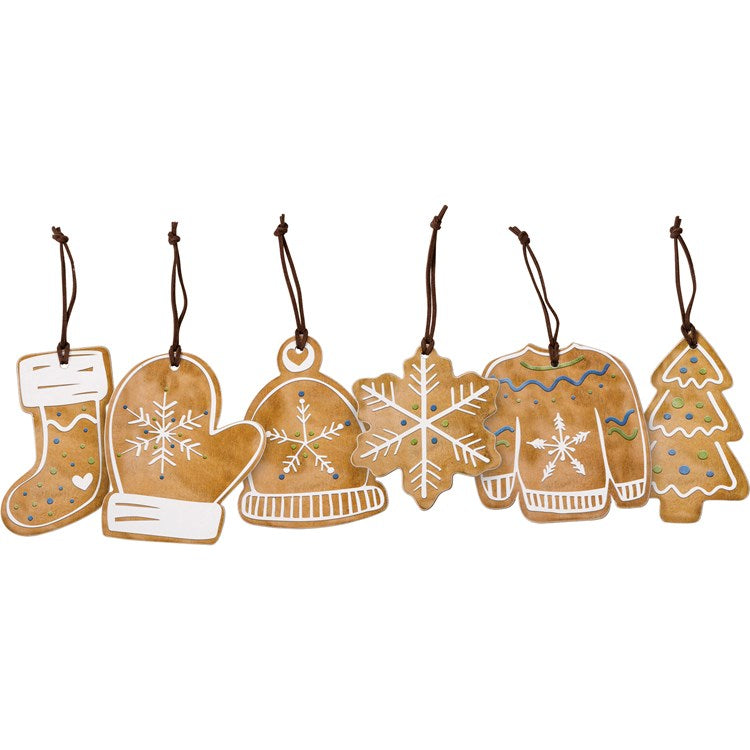 Gingerbread Ornaments - 6 Styles