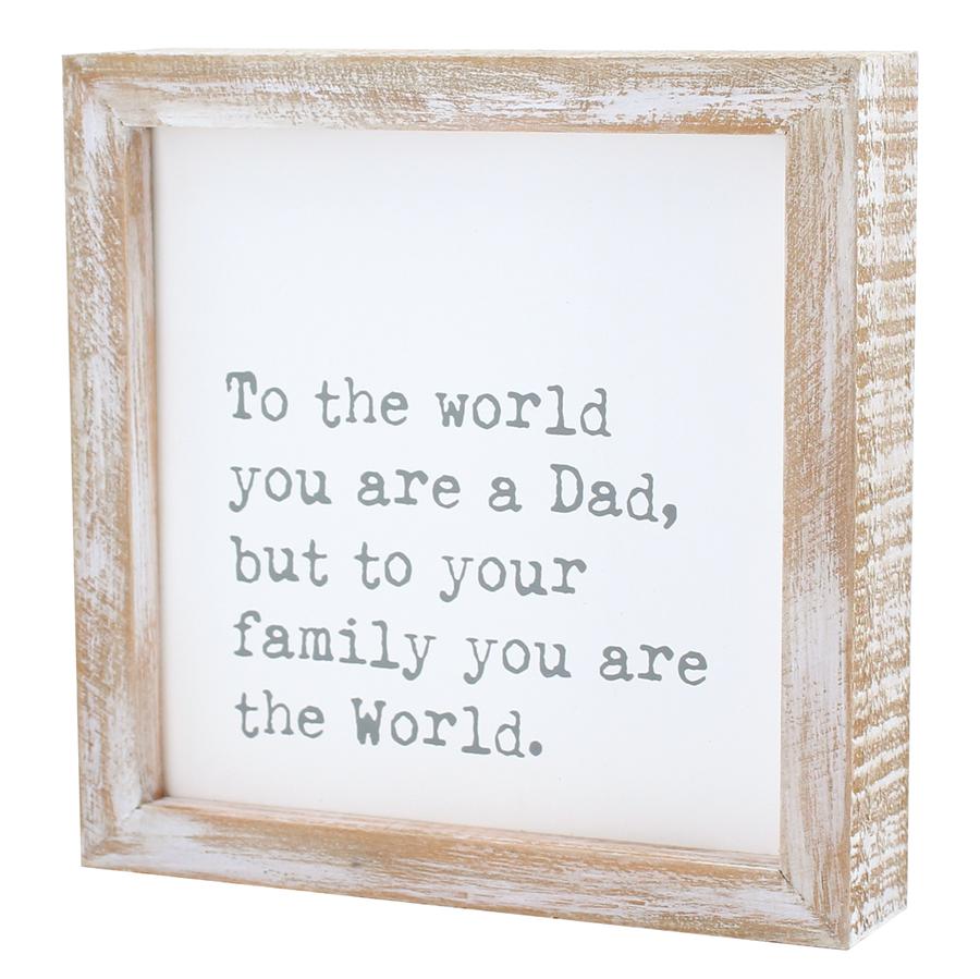 The World Dad Framed Sign