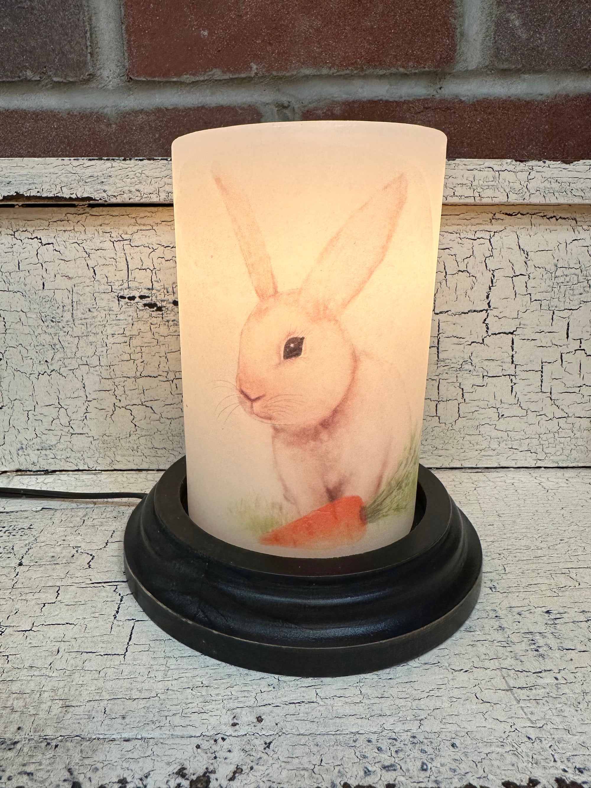 Tiny Bunny Carrot Candle Sleeve