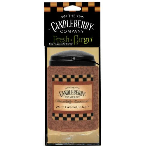 Warm Caramel Brûlée Candleberry Car Air Freshener