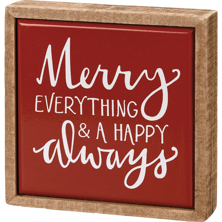 Merry Everything Mini Box Sign
