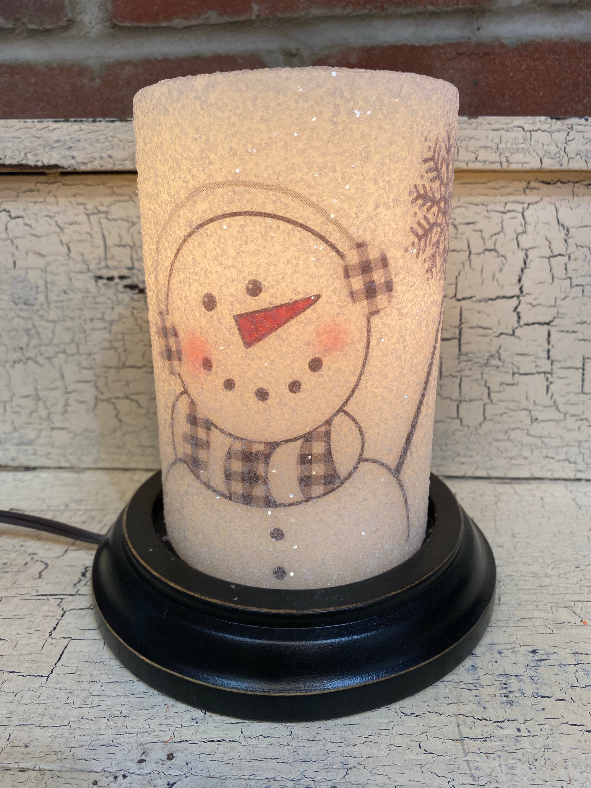 Frosty Snowman Buffalo Candle Sleeve