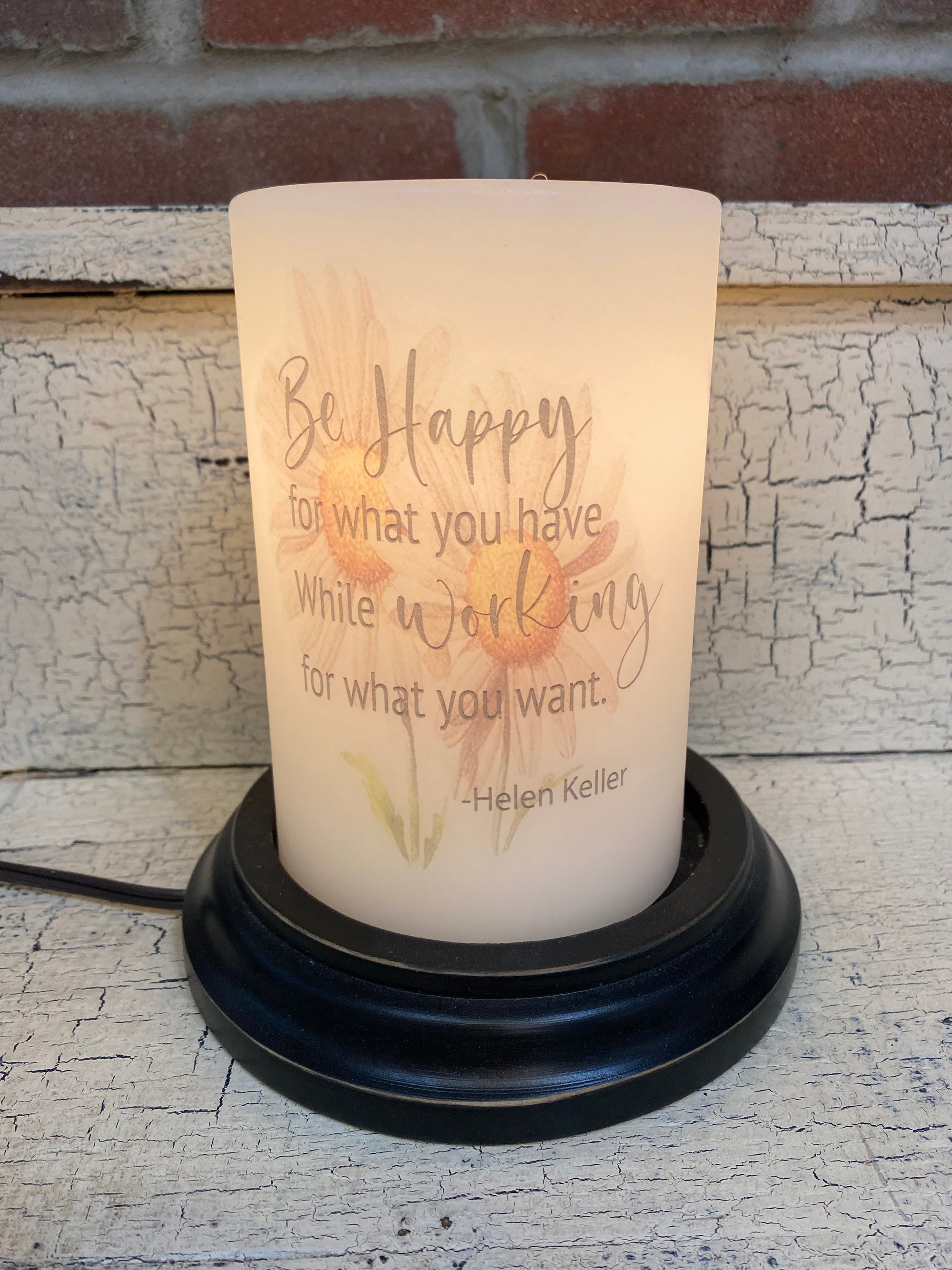 Be Happy Daisies Candle Sleeve
