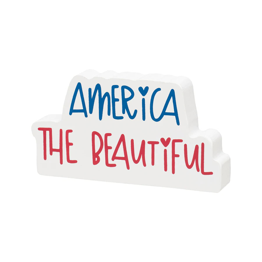 America the Beautiful Cutout Sign
