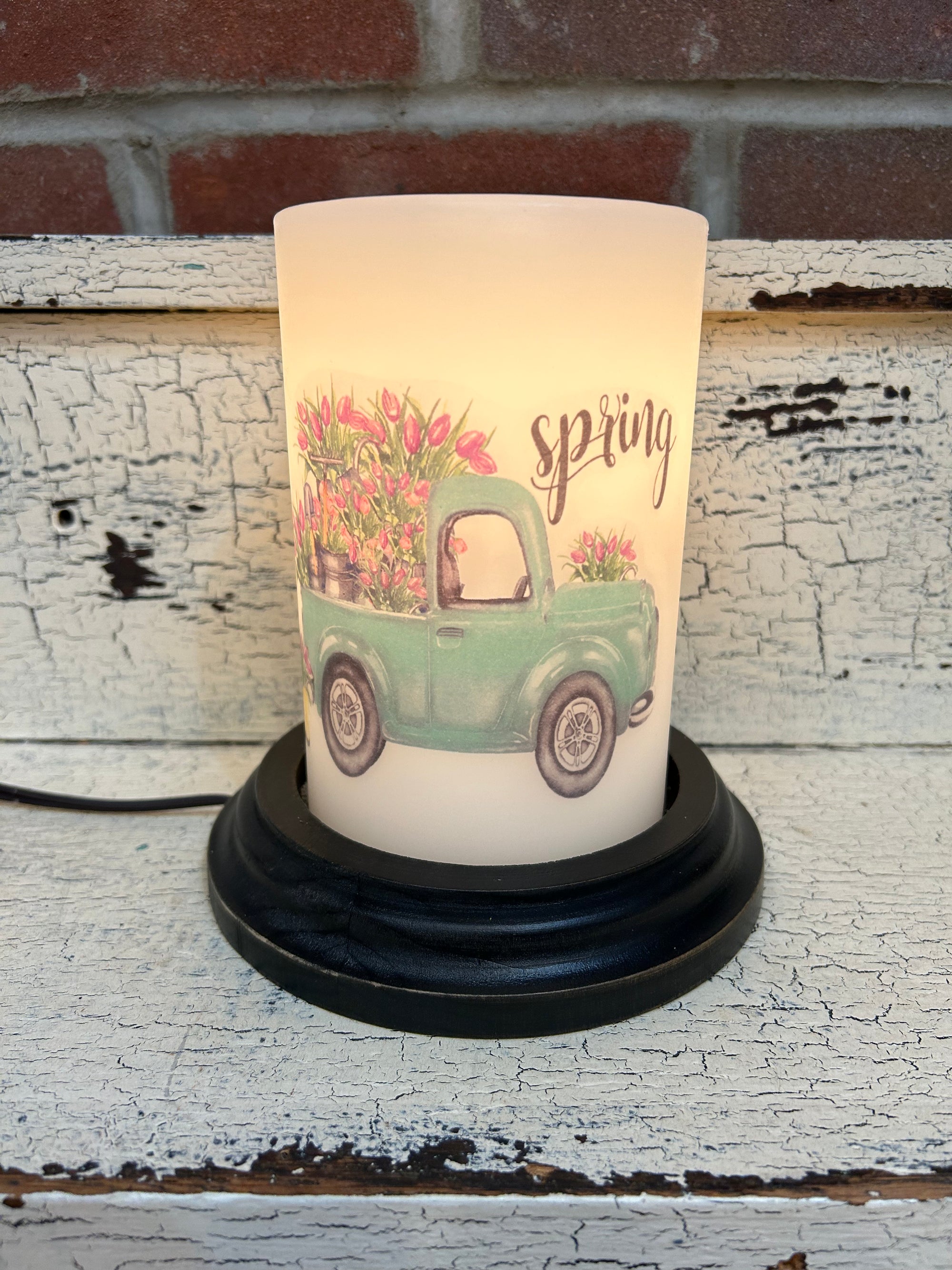 Spring Truck Candle Sleeve