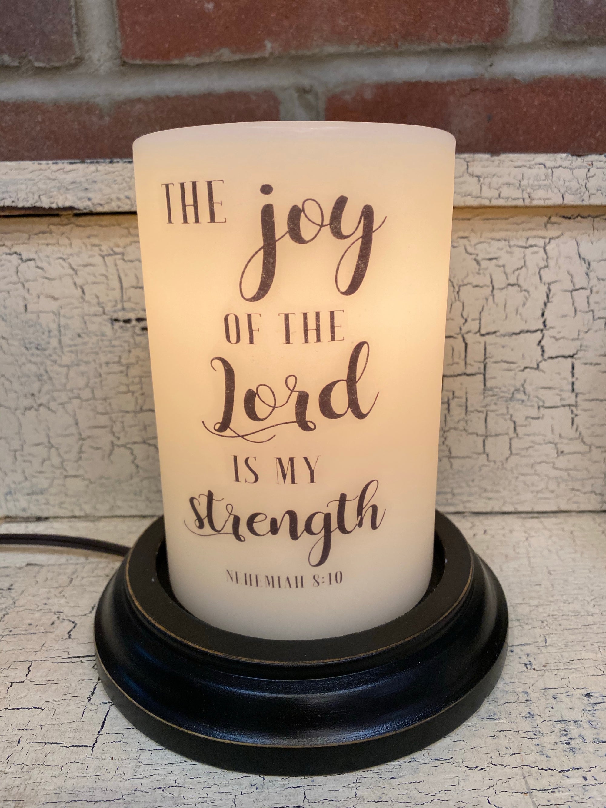 The Joy of the Lord Candle Sleeve