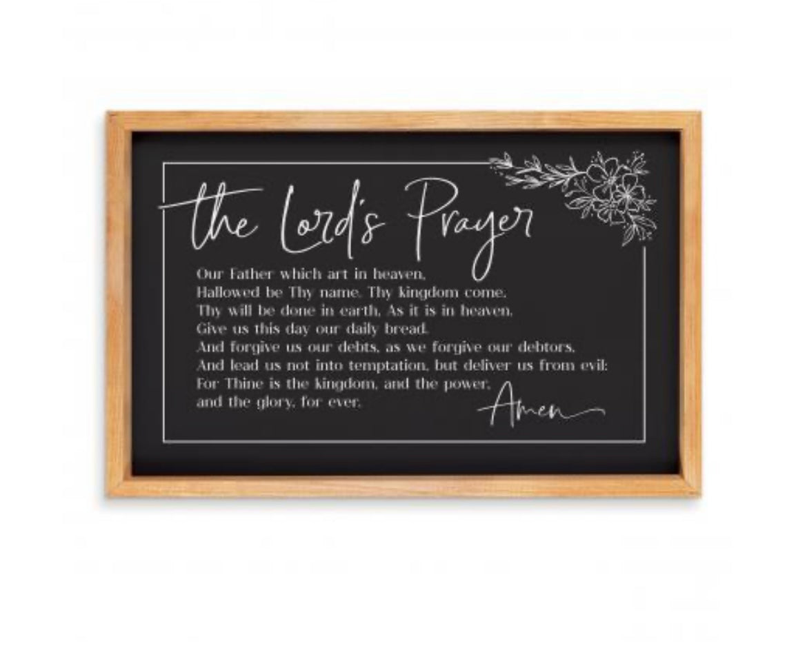 The Lord’s Prayer Framed Art