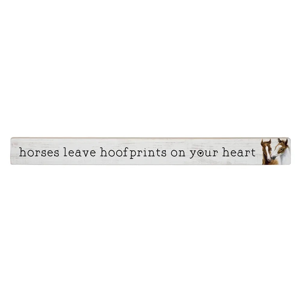 Horses Leave Hoofprints Sign