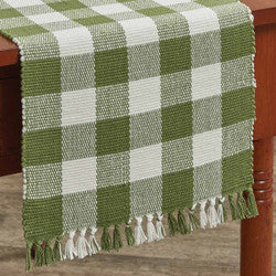 Wicklow Check 13x54 Table Runner - Sage