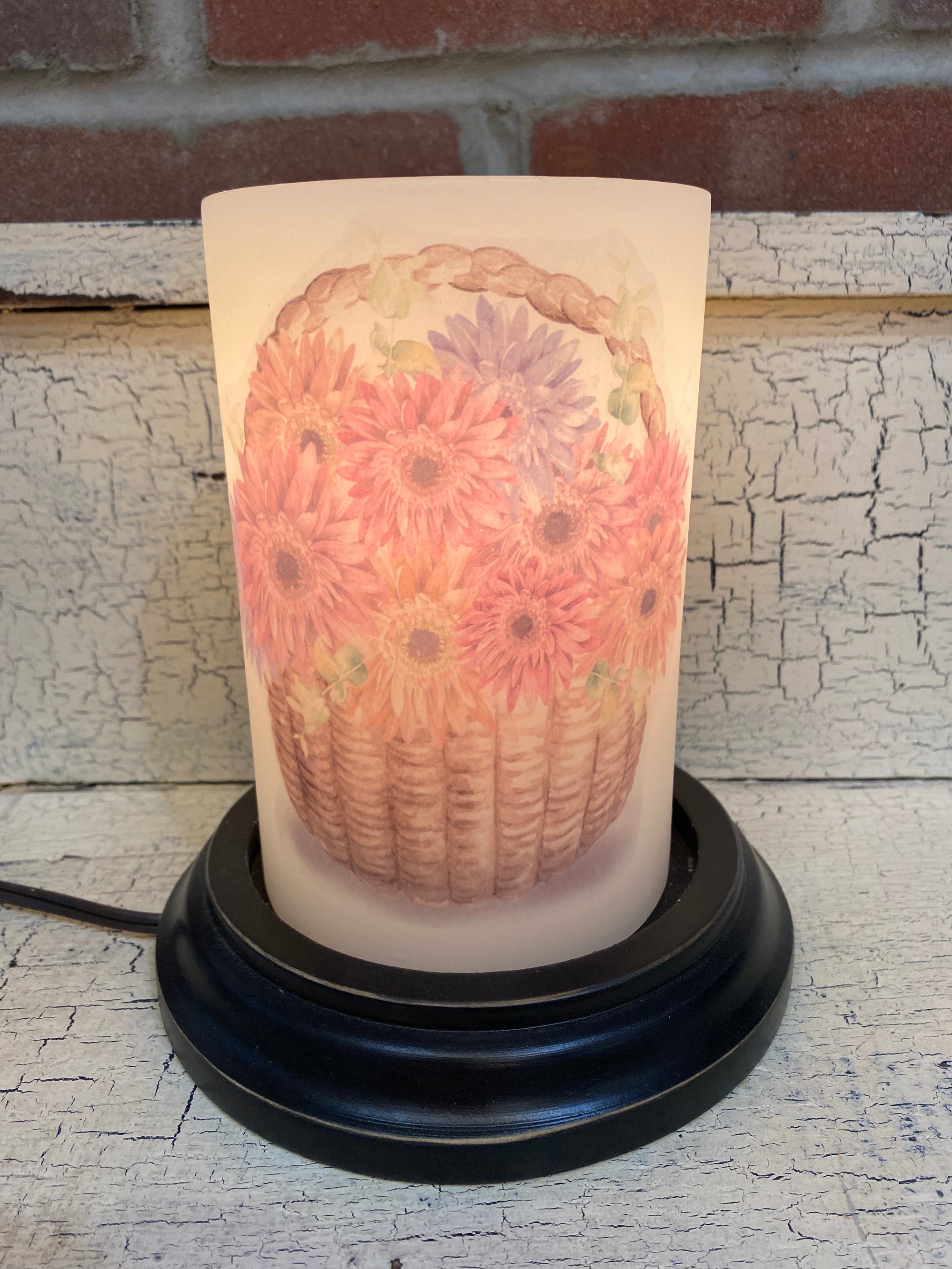 Daisy Flower Basket Candle Sleeve