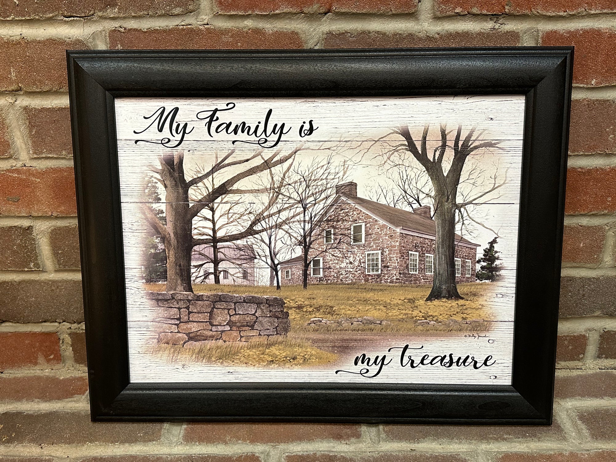 My Family is My Treasure Framed Print