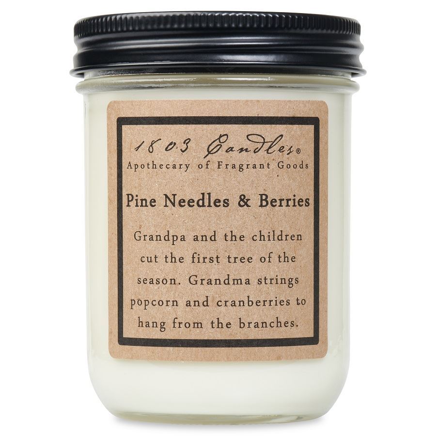 Pine Needles & Berries Soy Jar (14 oz)