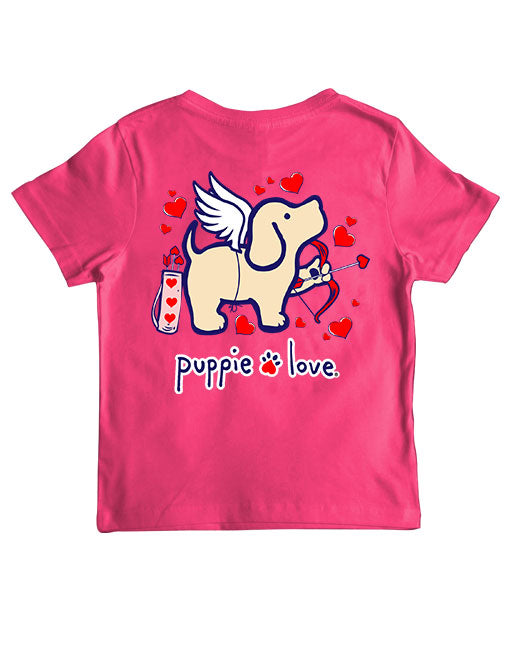 Puppie Love Youth Cupid Pup Tee