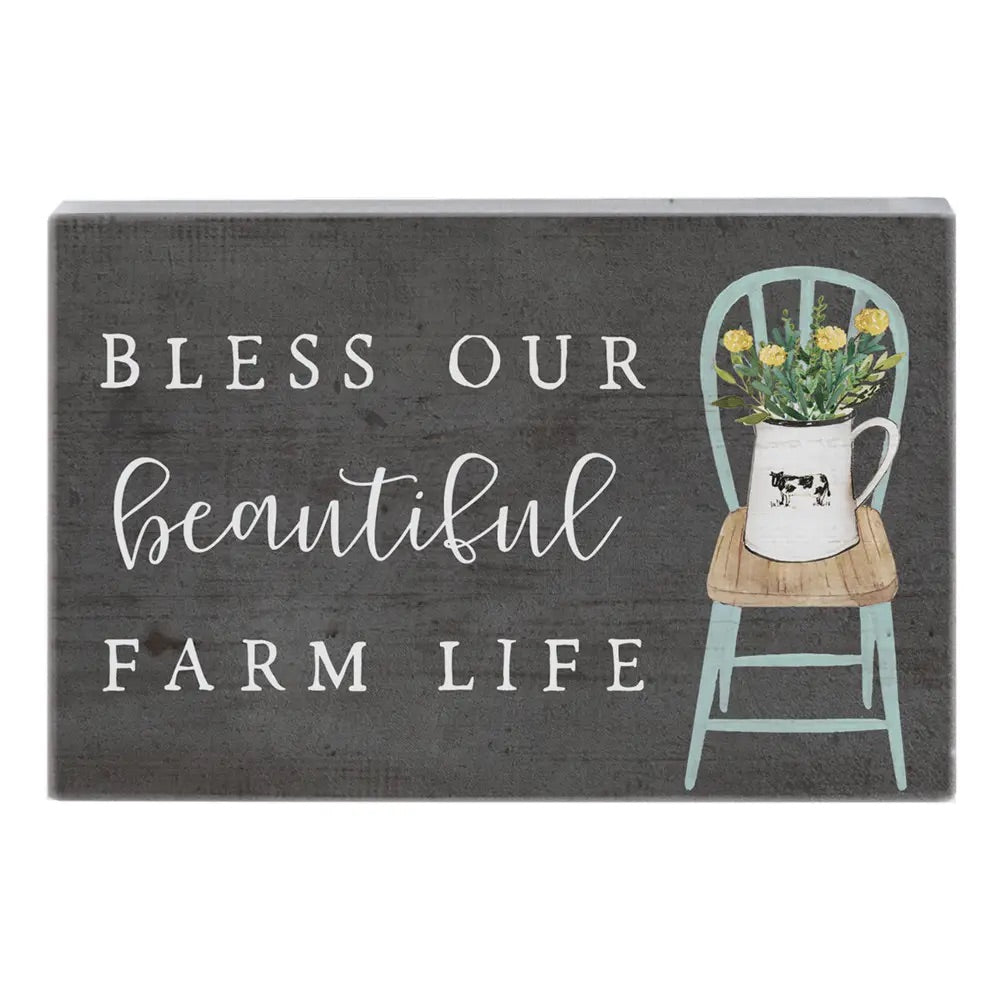 Bless Our Beautiful Farm Life Sign