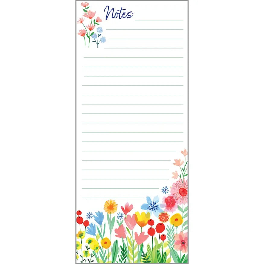 List Pad - Bright Flower Garden