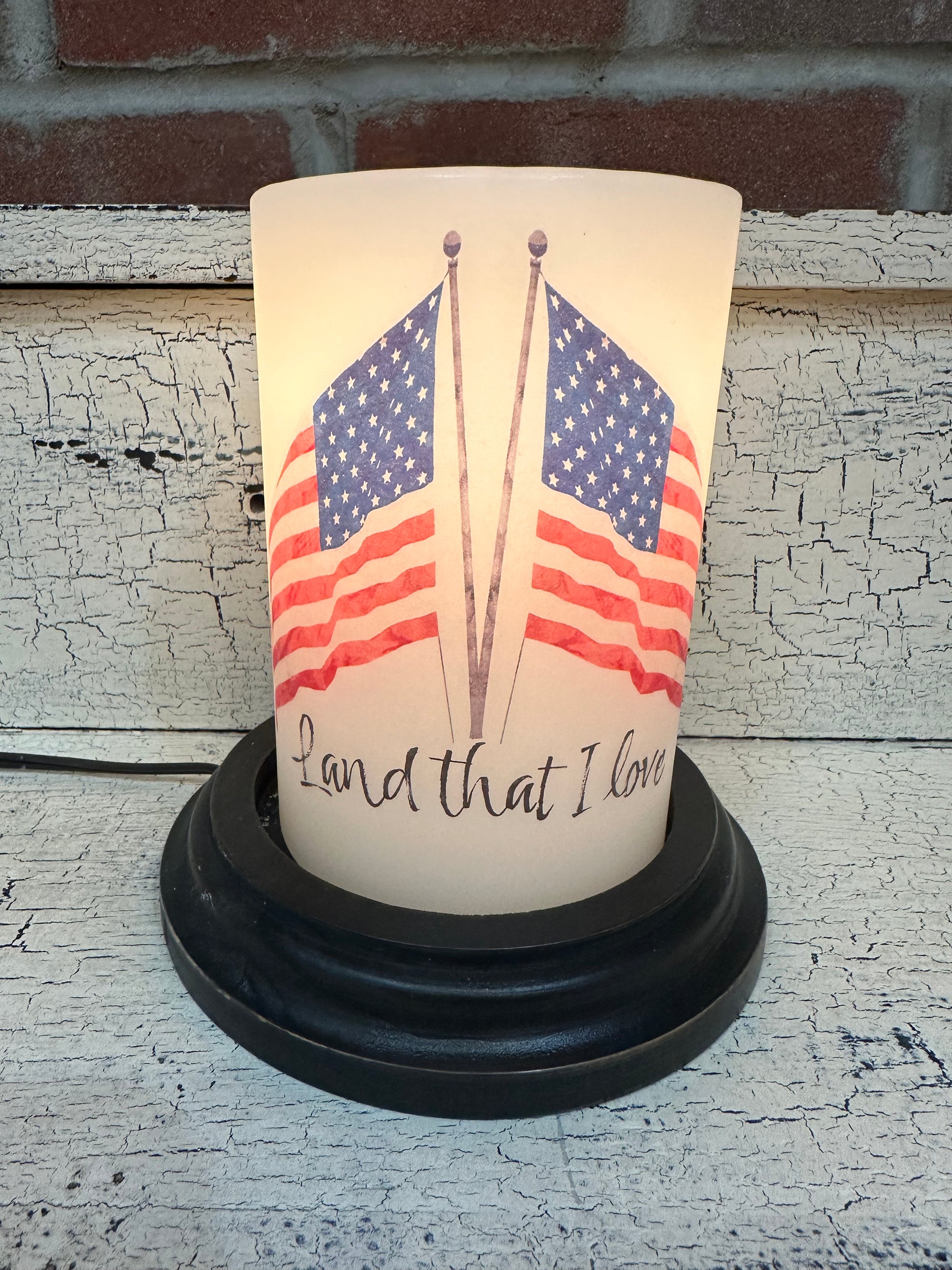 Land That I Love Flags Candle Sleeve