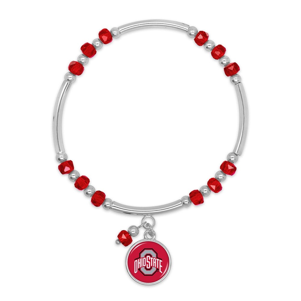 Ohio State Bead Bracelet - the olde farmstead