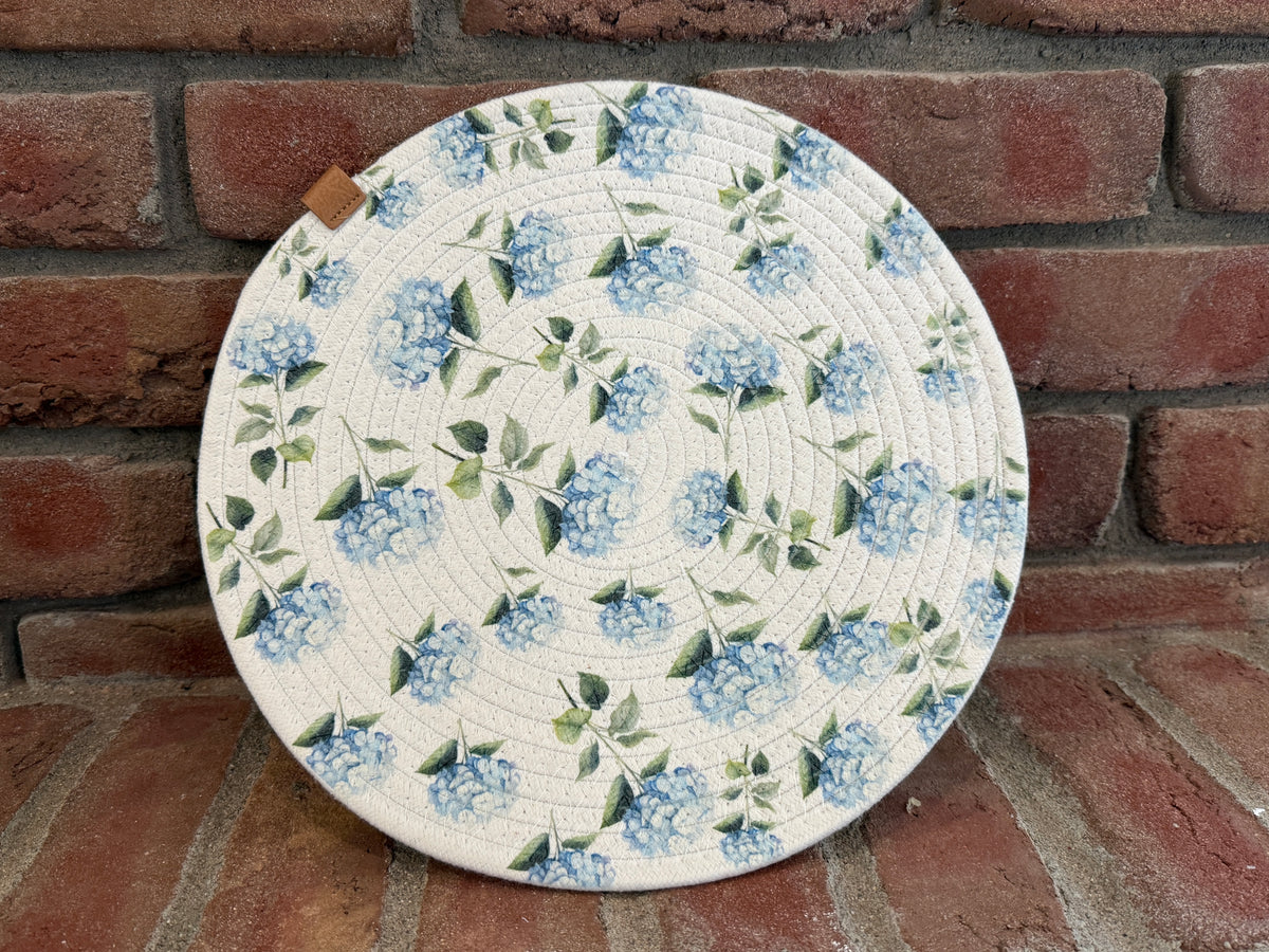 Hydrangea Round Placemat