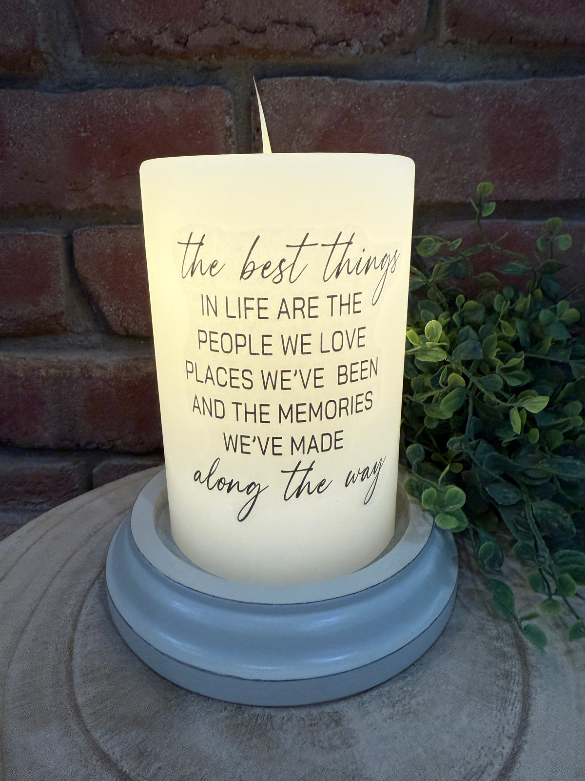 Best Things in Life Candle Sleeve