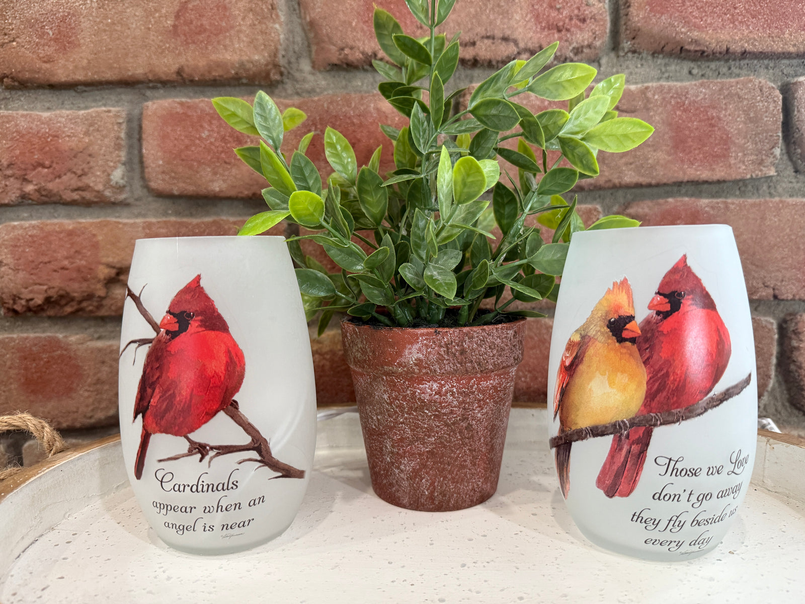 Cardinal Lighted Vase - Two Styles